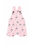 Conjunto Jardineira Bebê Menina Suedine Halloween Caveirinhas
