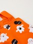 Conjunto Jardineira Bebê Unissex Suedine Halloween Fantasmas