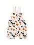 Conjunto Jardineira Bebê Unissex Suedine Halloween Abóbora