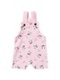 Conjunto Jardineira Bebê Menina Suedine Halloween Caveirinhas