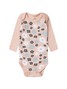 Conjunto Body Bebê Menina Suedine Margaridas