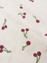 Conjunto Jardineira Bebê Menina Suedine Cerejas