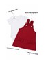 Conjunto Salopete Bebê Menina Suedine Laço Vermelho