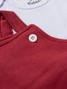 Conjunto Salopete Bebê Menina Suedine Laço Vermelho