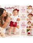 Conjunto Bebê Menina Body e Shorts Moletinho Cerejas