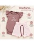 Conjunto Bebê Menina Body e Shorts Moletinho Borboletas