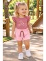 Conjunto Bebê Menina Body e Shorts Moletinho Borboletas