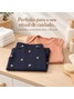Conjunto Jardineira Bebê Menino Suedine Pegadas