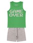 Conjunto Infantil Menino Regata Bermuda Game Over