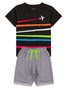 Conjunto Infantil Menino Camiseta Bermuda Avião