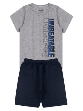 Conjunto Infantil Menino Camiseta Bermuda Unbeatable