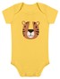 Kit Body Bebê Menino Suedine Tigre