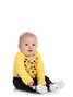 Kit Body Bebê Menino Suedine Tigre