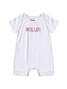 Kit Macacão Bebê Menina Suedine Hello