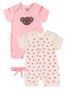 Kit Macacão Bebê Menina Suedine Coala Rosa