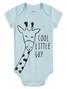 Kit Body Bebê Menino Suedine Zoo