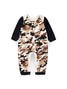Macacão Bebê Menino Suedine M/Longa Camuflado
