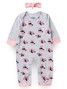 Macacão Bebê Menina Suedine M/Longa Panda