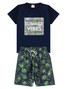 Conjunto Infantil Menino Camiseta Bermuda Tactel Summer Vibes