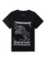 Conjunto Infantil Menino Camiseta Bermuda Tyrannosaurus