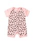Kit Macacão Bebê Menina Suedine Animal Print