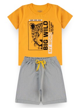 Conjunto Infantil Menino Camiseta Bermuda Big Wild