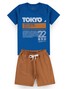 Conjunto Infantil Menino Camiseta Bermuda Tokio