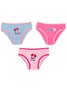 Kit 3 Calcinhas Infantil Meia Malha Minnie