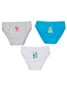 Kit 3 Cuecas Infantil Meia Malha Surf