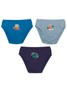 Kit 3 Cuecas Infantil Meia Malha Space