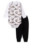 Conjunto Body Bebê Menino Suedine Preguiça