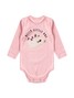 Conjunto Body Bebê Menina Suedine Hello