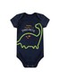 Kit Body Bebê Menino Suedine Dino-Mite