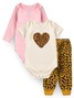 Kit Body Bebê Menina Suedine Oncinha