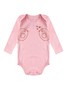 Conjunto Body Bebê Menina Suedine Passarinho