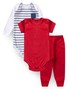 Kit Body Bebê Menino Suedine Bolsinho