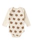 Conjunto Body Bebê Unissex Suedine Ursinhos Off