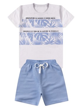 Conjunto Infantil Menino Camiseta Bermuda Adventure