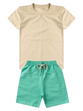 Conjunto Infantil Menino Camiseta Bermuda Skate