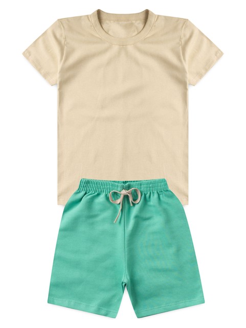 Conjunto Infantil Menino Camiseta Bermuda Skate
