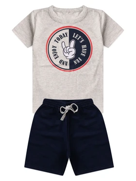 Conjunto Infantil Menino Camiseta Bermuda Today