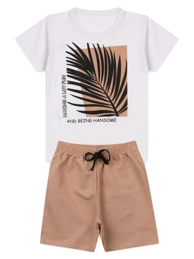 Conjunto Infantil Menino Camiseta Bermuda Having