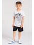 Conjunto Infantil Menino Camiseta Bermuda Jaguar