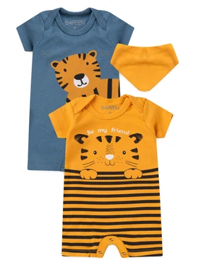 Kit Macacão Bebê Menino Suedine Be My Friend