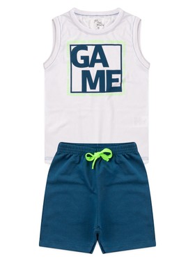 Conjunto Infantil Menino Regata Bermuda Game