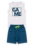 Conjunto Infantil Menino Regata Bermuda Game