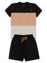 Conjunto Infantil Menino Camiseta Bermuda Recortes