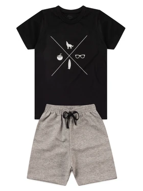 Conjunto Infantil Menino Camiseta Bermuda Surf