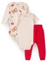 Kit Body Bebê Menina Suedine Lacinhos