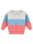 Conjunto Infantil Menina Moletom Peluciado Recortes Azul